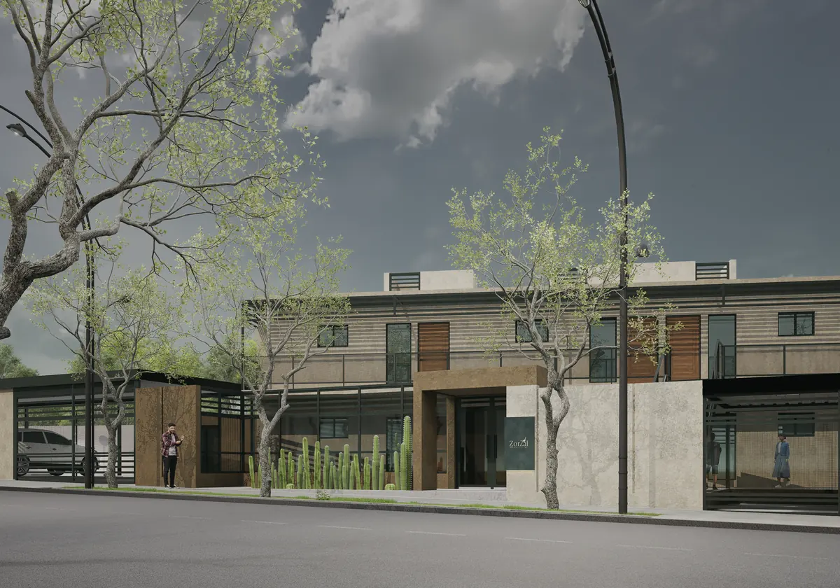 Render del Complejo Zorzal I, Santa Lucía
